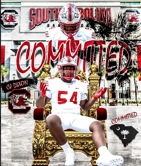 CJ Dixon (@cjdixon2006) on Twitter photo #AGTG After a great conversation with <a href="/ROBERTSON_9TWO/">Travian Robertson</a> i am blessed to receive a PWO from <a href="/GamecockFB/">South Carolina Football</a> !
<a href="/Geralddixon44/">COACH G</a> <a href="/southpointeFBSC/">Coach Bobby Collins</a> <a href="/FootballSPHS/">South Pointe Football</a> #AGTG After a great conversation with <a href="/ROBERTSON_9TWO/">Travian Robertson</a> i am blessed to receive a PWO from <a href="/GamecockFB/">South Carolina Football</a> !
<a href="/Geralddixon44/">COACH G</a> <a href="/southpointeFBSC/">Coach Bobby Collins</a> <a href="/FootballSPHS/">South Pointe Football</a>