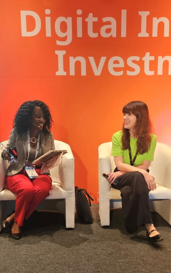 CodinginHeelsug's tweet image. This year I attended the #africatechfestival #africacom in Cape Town where I had the pleasure of moderating a panel that discussed the steps to closing the digital infrastructure and skills gap, fast tracking Africa’s participation in the 4IR era and maximizing it’s protectional.