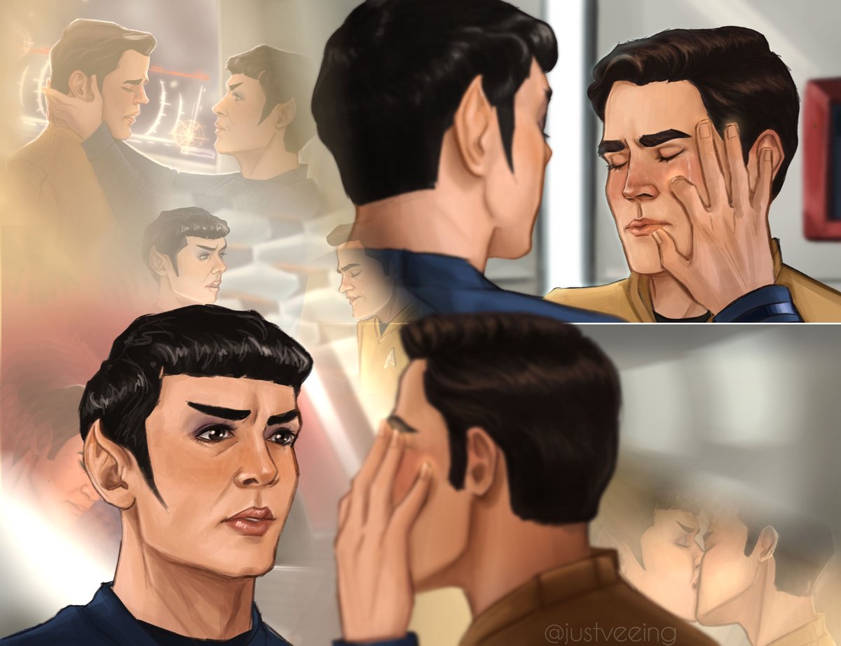 /Oh, Jim…/ he said, the sadness in him palpable, /you have felt such loneliness./
#Spirk #StarTrekFanart