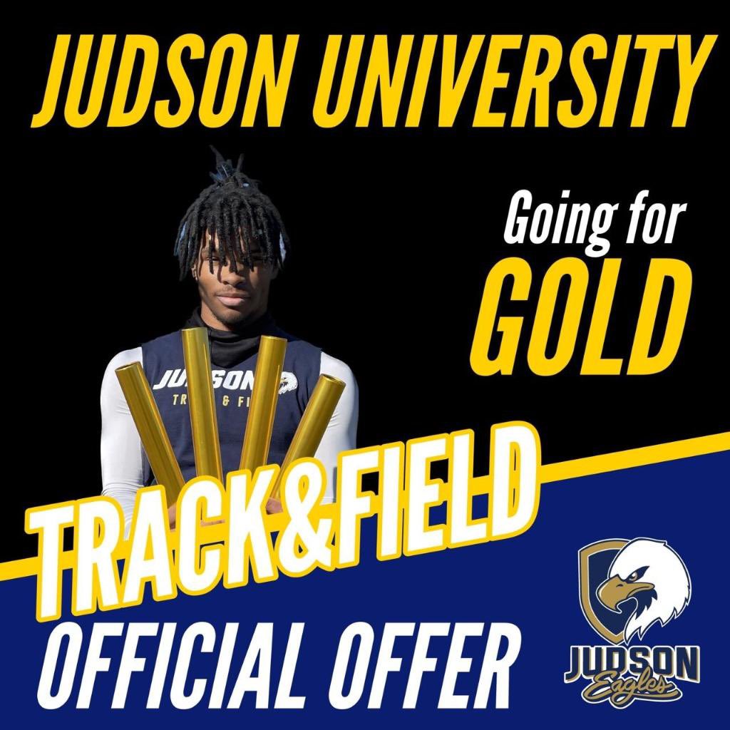 Rhyan Smith (@rhyansmith16) on Twitter photo I am extremely blessed to receive my first official Track & Field offer from Judson University. #AGTG
<a href="/CoachCarter1908/">Chante Threets Carter</a>
<a href="/JudsonXCTF/">Judson XC/TF</a>
<a href="/NFHS_TrueNorth/">North Forney HS</a> I am extremely blessed to receive my first official Track & Field offer from Judson University. #AGTG
<a href="/CoachCarter1908/">Chante Threets Carter</a>
<a href="/JudsonXCTF/">Judson XC/TF</a>
<a href="/NFHS_TrueNorth/">North Forney HS</a>