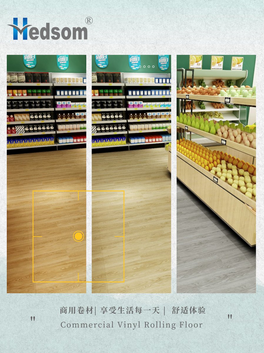 Classical Wooden Grain PVC Vinyl Rolling Floor for Commercial Usage

Size: 2.0mm*2.0m*20m
* Wear resistant
* Noise reduction
* Anti-slip
* Zero-Formaldehyde
* for large flow area

Hedsom Floor | Reliable Source | Floor Innovation

#pvcflooring #vinylflooring  #heterogeneousfloor