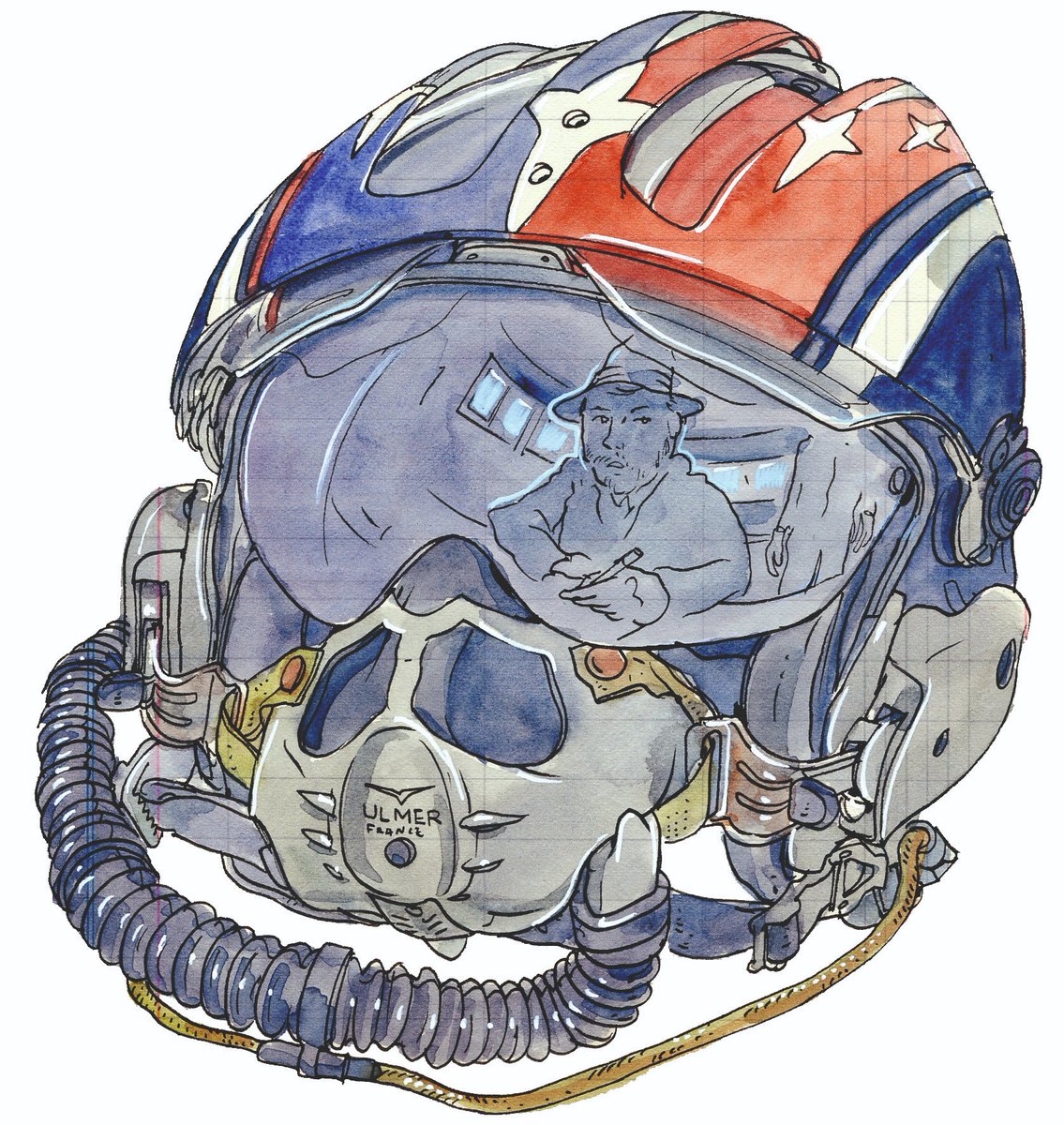 [Calendrier de l'Avent dessiné] 🎅 

📌 Patrouille de France par Lapin  

Lapin, peintre de l’air et de l’espace depuis 2019, a suivi la Patrouille de France à l’occasion de son 70e anniversaire. 

► Site : lesillustrationsdelapin.com
► Instagram : lapinbarcelona