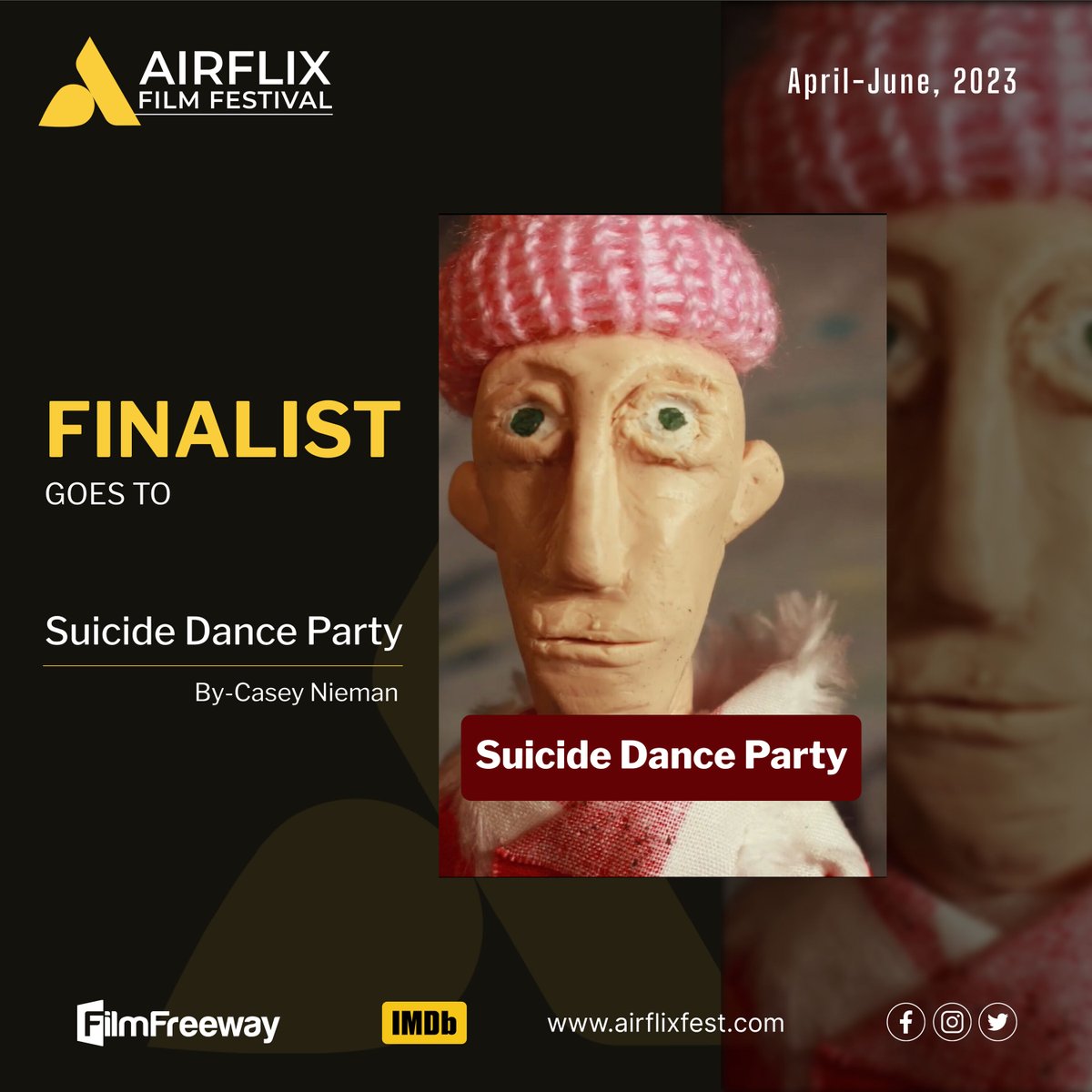 Project Name : Suicide Dance Party Status : Finalist It is with great pleasure for us to announce this great news. To unlock the discount apply '𝗔𝗜𝗥𝗙𝗟𝗜𝗫'