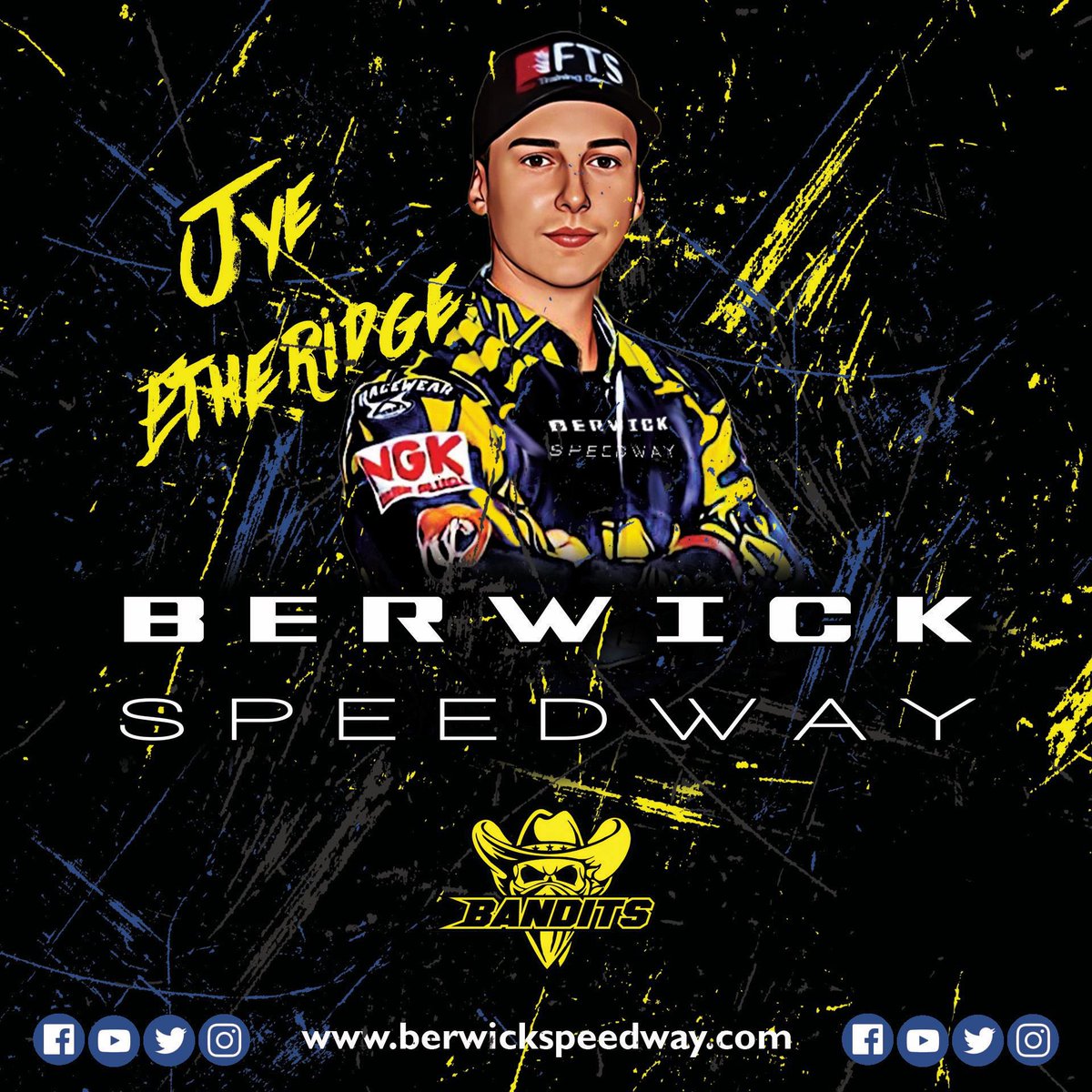 ETHERIDGE BACK FOR BANDITS!

Fans favourite Jye Etheridge will be back in Bandits colours for the seventh straight season in 2024! 

Full Story 👉🏼  berwickspeedway.com/news/and-jye-m…

#berwickupontweed #britishspeedway #banditcountry