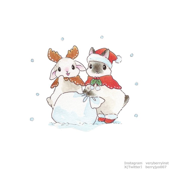 「fur-trimmed headwear santa hat」 illustration images(Latest)｜4pages