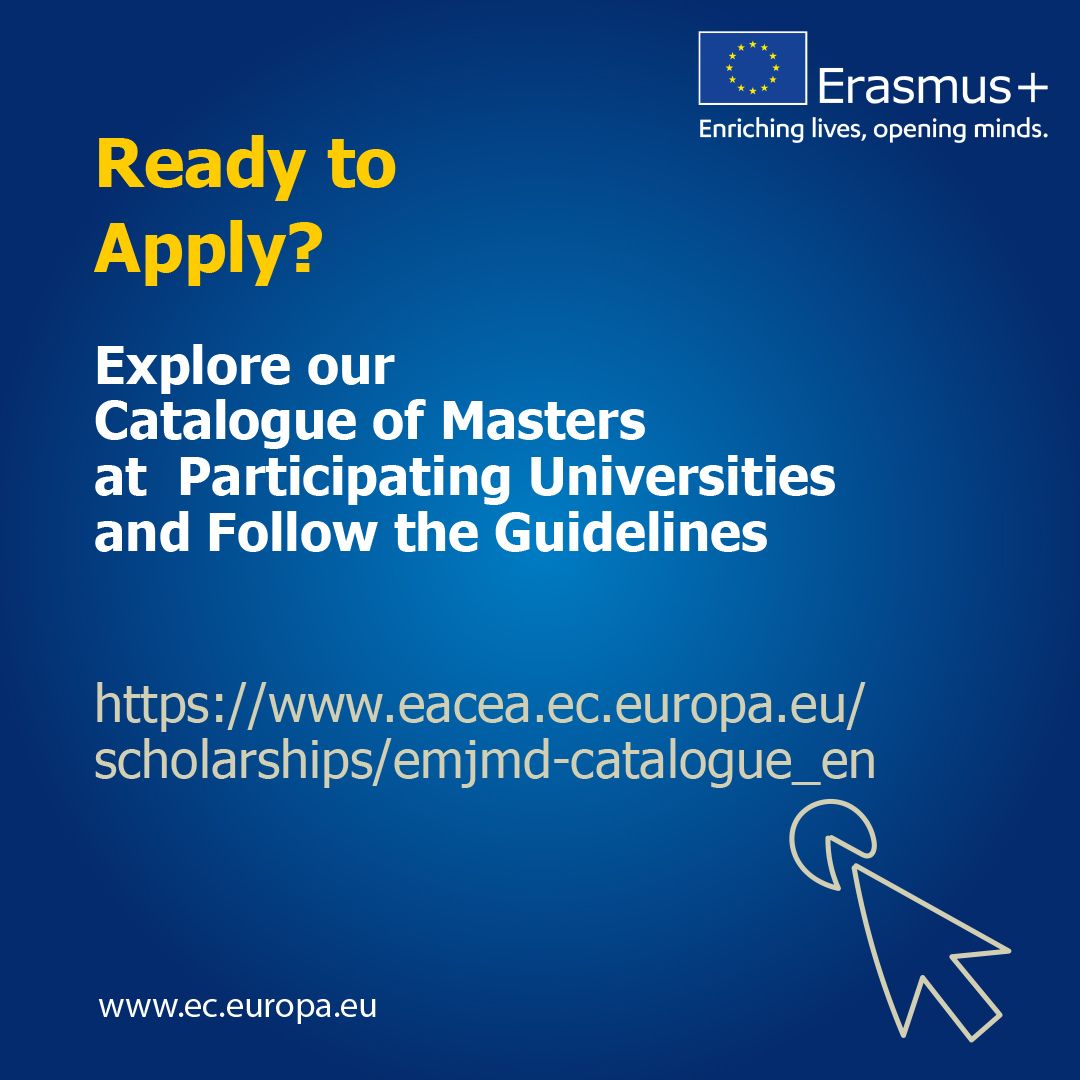📣 Looking for a Master’s Degree with a Scholarship in Europe? 

Discover Erasmus Mundus Joint Master’s Programme 2024 - a globally recognized scholarship programme offering world-class education, skills development &amp; enhanced employability. 

Apply now!
eacea.ec.europa.eu/scholarships/e…