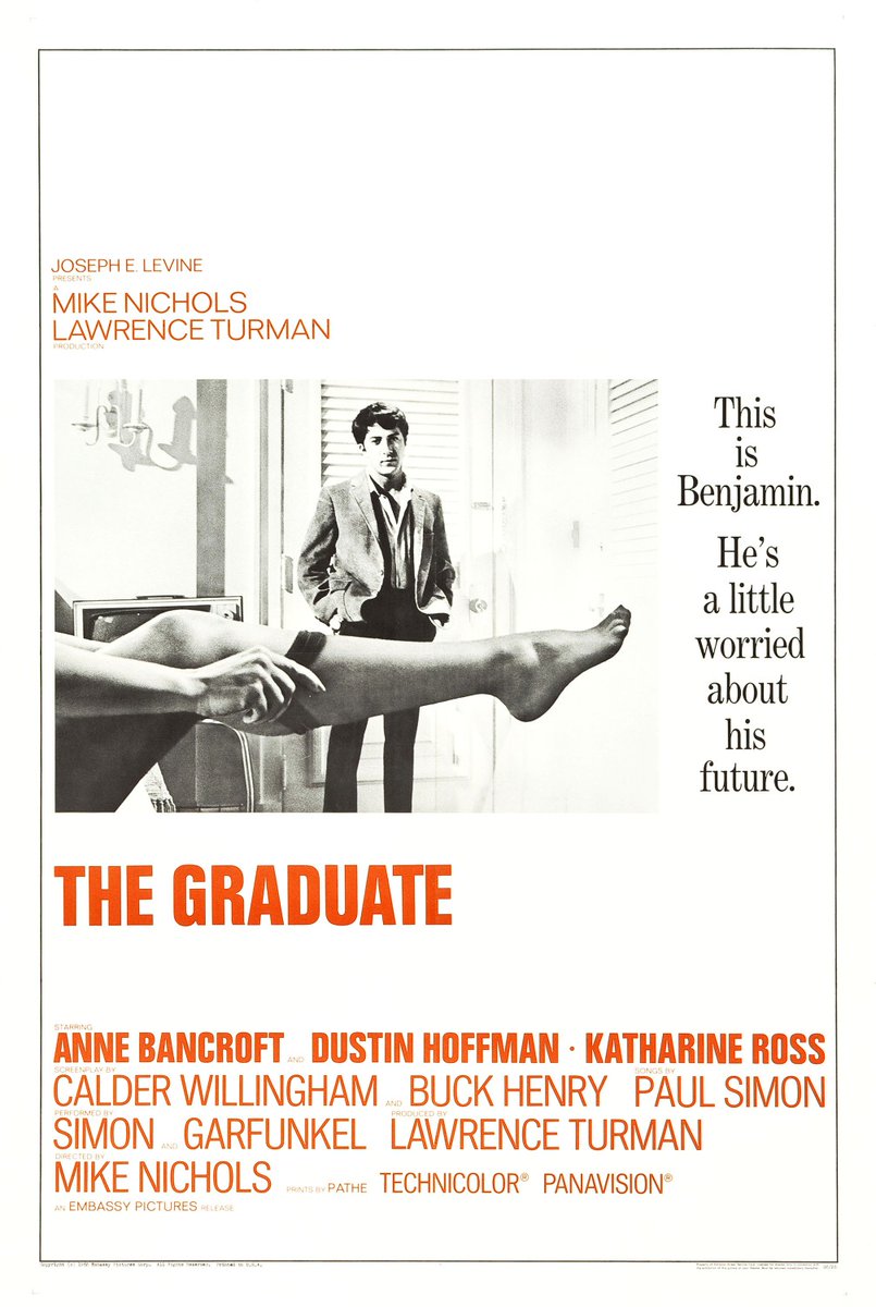 'The Graduate' was released across the US on this day in 1967. Next time you watch, keep an eye out for Richard Dreyfuss in one of his first screen roles. - Jamie