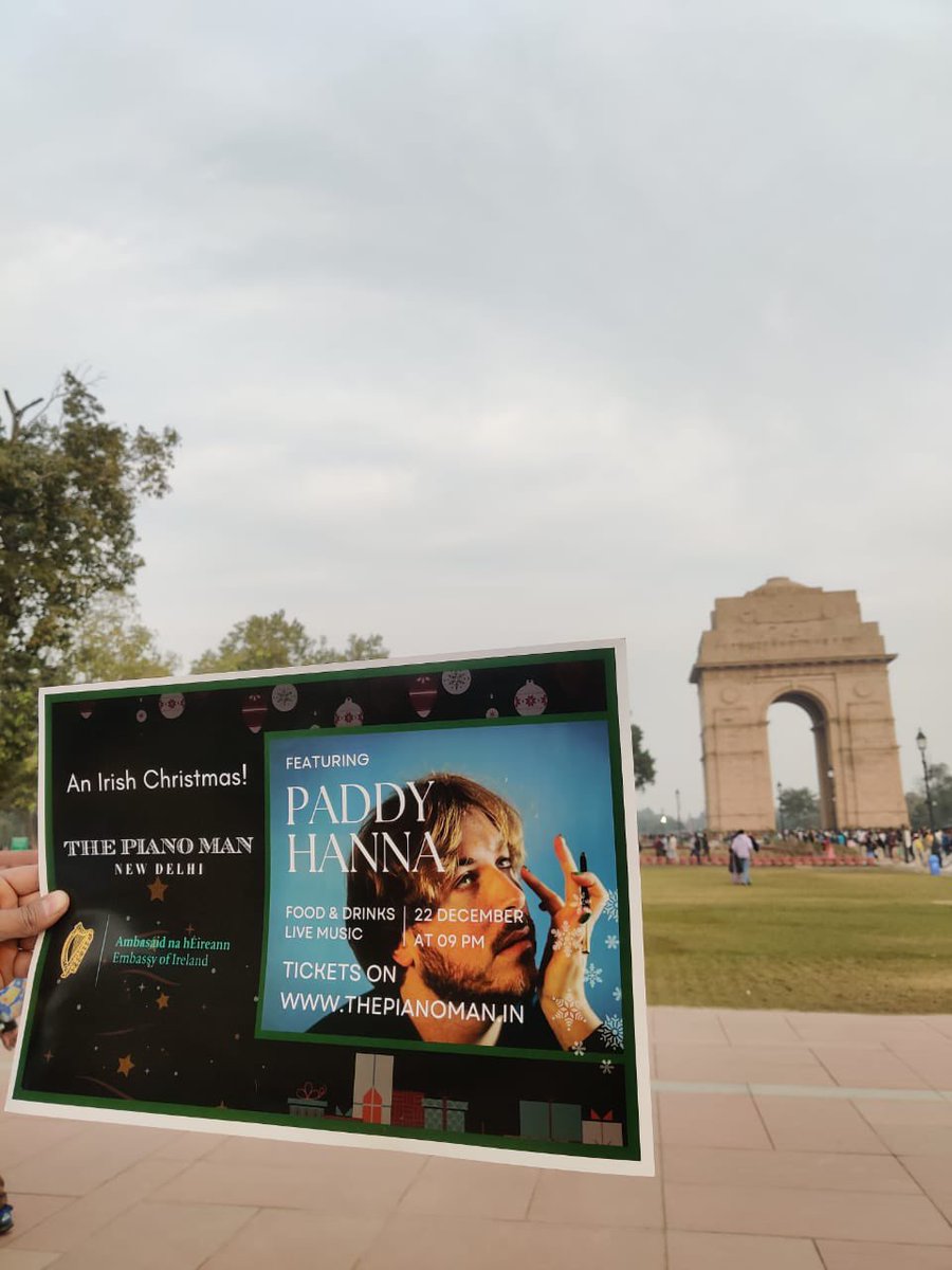 Irish Embassy India (@irlembindia) on Twitter photo Do you recognise these famous Delhi landmarks?
We’ve been out spreading the word about tomorrow’s Christmas event with <a href="/Paddyhanna/">Paddy Hanna</a>!
Tickets available on <a href="/paytminsider/">random guy</a> now: insider.in/an-irish-chris… Do you recognise these famous Delhi landmarks?
We’ve been out spreading the word about tomorrow’s Christmas event with <a href="/Paddyhanna/">Paddy Hanna</a>!
Tickets available on <a href="/paytminsider/">random guy</a> now: insider.in/an-irish-chris…