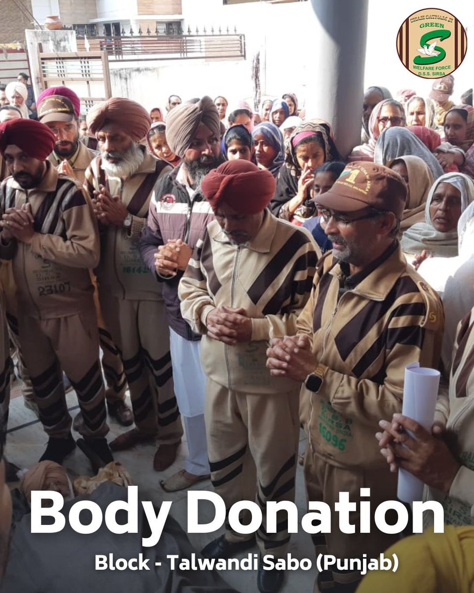 A noble spirit from Talwandi Sabo, Punjab, and a dedicated volunteer, has left a lasting legacy by donating body posthumously for medical research. Their altruistic decision will greatly benefit the scientific community and future generations. #BodyDonation #MedicalResearch…