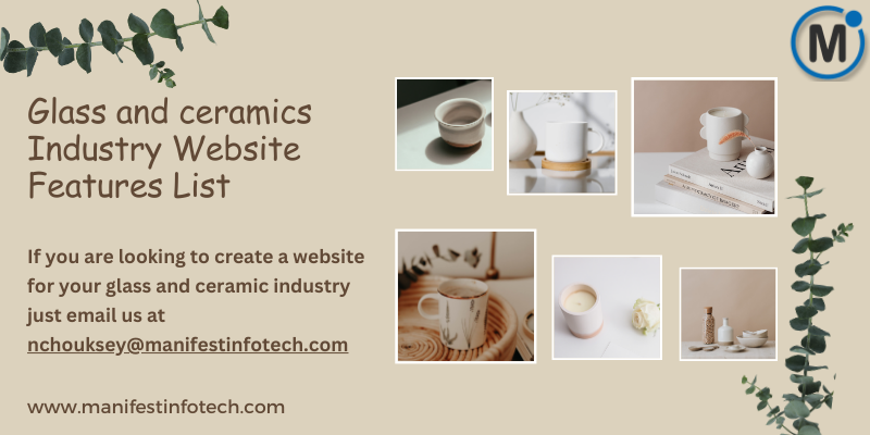 Manifest_info's tweet image. Glass and ceramics Industry Website Features List
manifestinfotech.com/blog/glass-and…

#GlasswareCatalog #CeramicProducts #CustomizedCeramics #MaterialSpecifications #PortfolioShowcase #DesignServices #AboutTheCompany #ClientTestimonials #IndustryArticles #ContactDetails