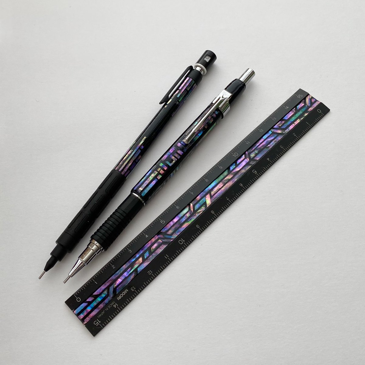 螺鈿 #グラフ1000 グラセン螺鈿できました 少し表面の凹凸はありますが