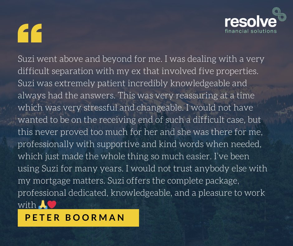 What wonderful kind words to read about our mortgage adviser Suzanne Bungard. 
Well done, Suzanne!

#mortgageadvisers #mortgagebroker