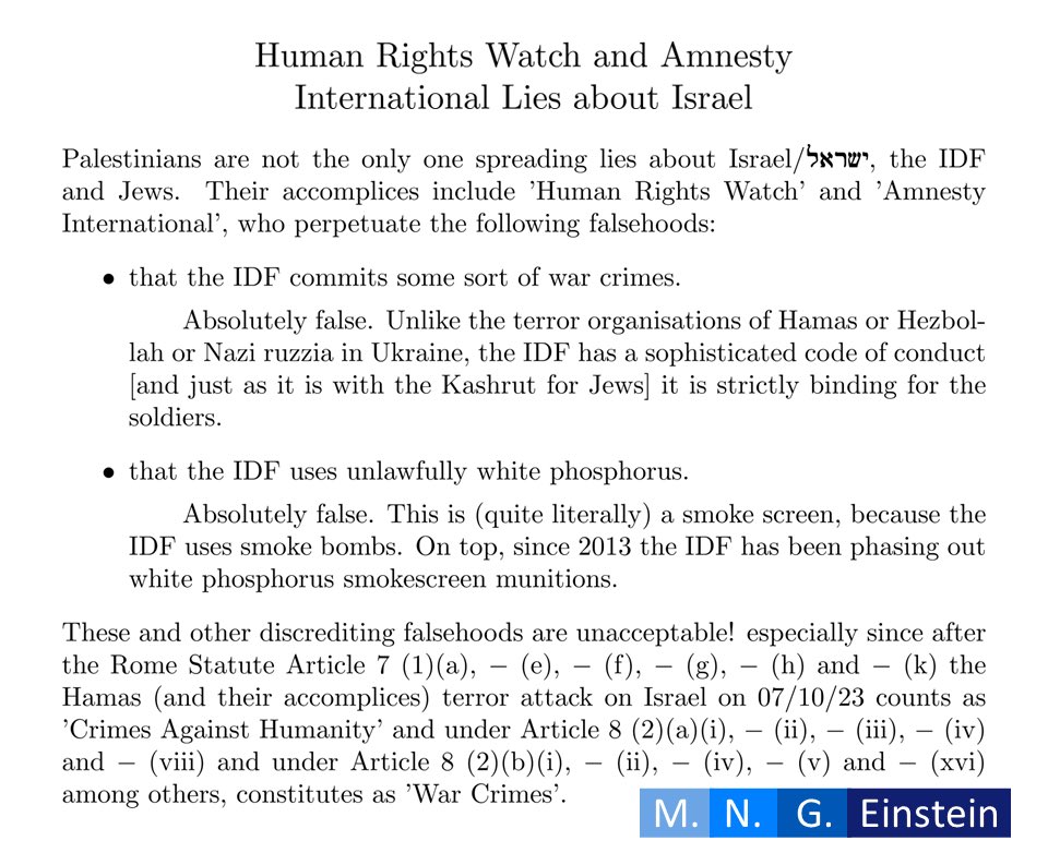 mircea_einstein's tweet photo. In today's #koshersoup, I present some of the Human Rights Watch - and Amnesty International lies about Israel that are ghosting around the Internet. Further information can be found under:
https://t.co/1lyRJweUfb
https://t.co/Jfxf7G3uXO
https://t.co/oI6wi8Rq7E https://t.co/Fk31w49mGG