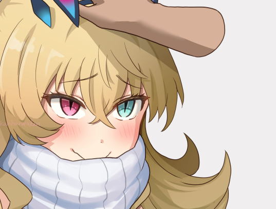 The stress that had accumulated from trying to not to make any mistakes had quickly dissipated the moment she felt his hand pat her head.

Barghest felt a lot better, just as he had hoped, and smiled once he started helping her.

"Thank you, Amon."