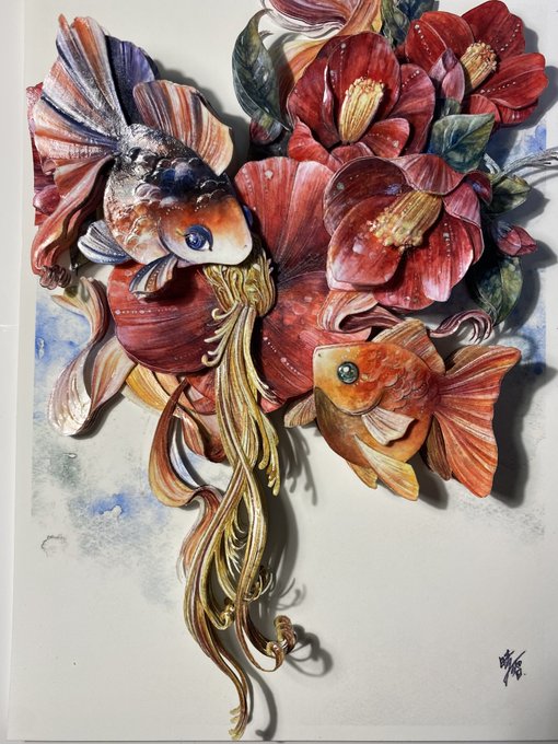「blue eyes goldfish」 illustration images(Latest)