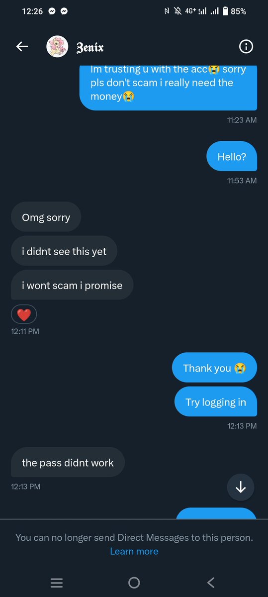 markjus3's tweet photo. @ilovedusk DO NOT TRADE WITH @ilovedusk THEY SCAMMED ME https://t.co/SG683zSb4n