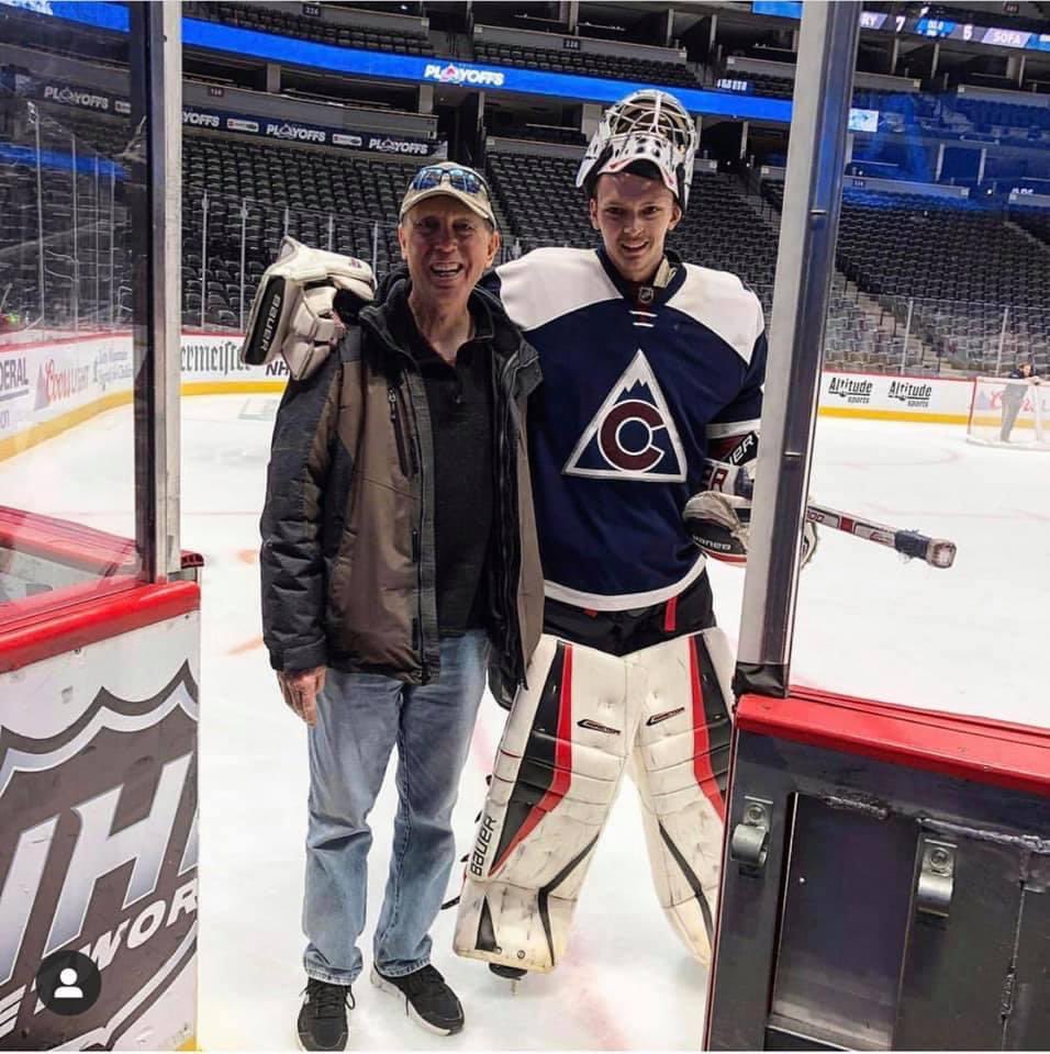 Missing my favorite goalie coach a little extra today. My dad didn’t play hockey, but he would go to every game and every practice that he could, researched as much as possible and tried to help my game. He was an amazing man. I miss him so much. #fuckcancer #hockeydad