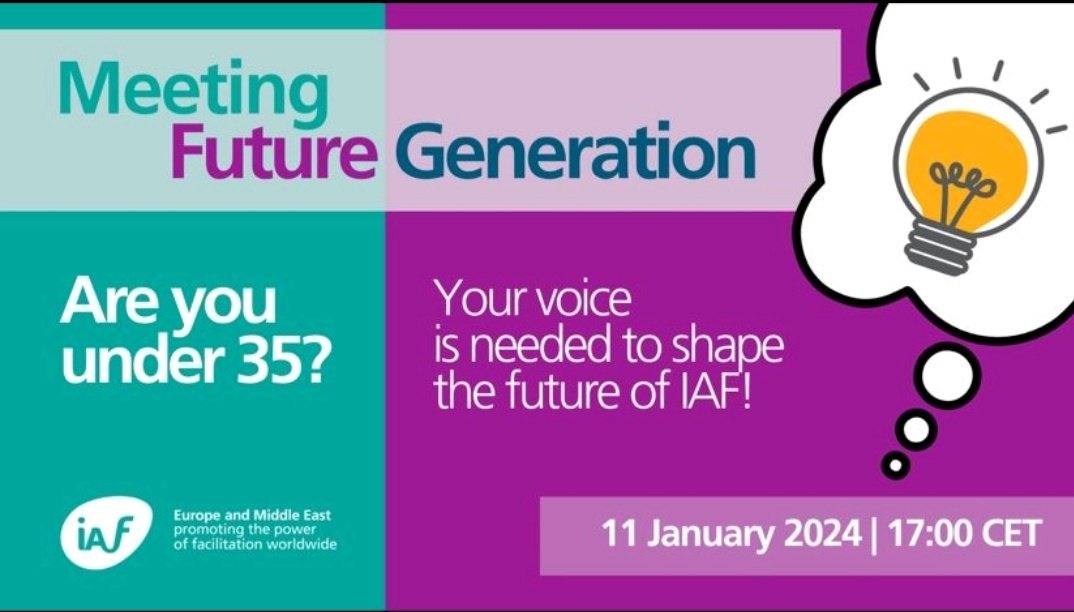 Aged 35 and below, this is a great opportunity for you. Please book your 'seat' in advance. 

Here below is the link 👇

iaf-world.org/site/events/me…

 #poweroffacilitation