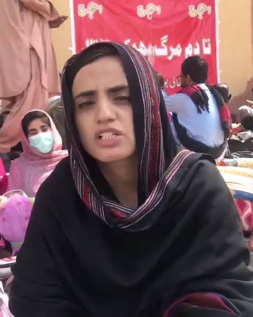 She z the new face of resistance, <a href="/MahrangBaloch_/">Mahrang Baloch</a> leading a march of thousands of women towards Islamabad against the enforced disappearance of balochs. This state will never learn that the hate stimulated n the heart of the masses does n unrecoverable and irreversible damage.