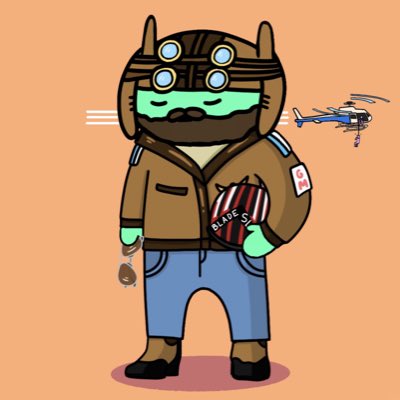 BladeSlap.eth 🚁 (@thenft_pilot) on Twitter photo Happy 2 Years to <a href="/alienfrens/">alien frens</a>. Still proudly holding the only pilot in the collection.
#NewProfilePic Happy 2 Years to <a href="/alienfrens/">alien frens</a>. Still proudly holding the only pilot in the collection.
#NewProfilePic