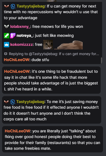 GZ3Boyz's tweet photo. Australian Overwatch Contenders Player @neuuish loves small things... Especially if the number is smaller than 18..

Maybe the stream should not be bashing people on such small issues such as Refunding Doordash orders... 

I think we need to talk about a bigger issue here.... https://t.co/OKsXqLMzT4