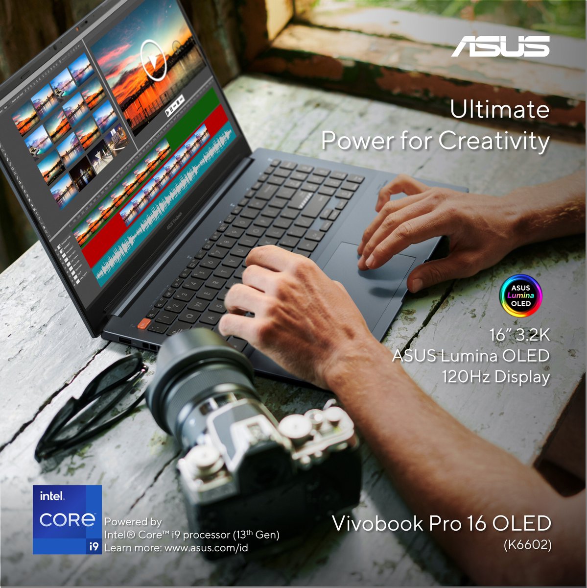 ASUS_Indonesia's tweet photo. Biarkan ASUS Vivobook Pro 16 OLED K6602 baru menjadi asisten terbaikmu dalam berkarya!
Vivobook Pro 16 OLED K6602 hadir dengan Intel® Core™ i9-13900H, GPU RTX 406, serta layar ASUS Lumina OLED 16" 3,2K 120Hz!
#ASUSID #ASUSVivobook #VivobookPro16OLED #K6602 #Intel #13thgen https://t.co/bNMSMThn9s