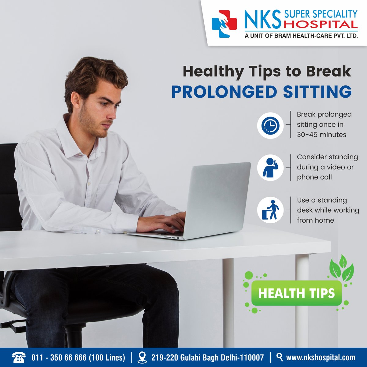 Healthy tips to break Prolonged Sitting! #healthtips #healthtipsoftheday #healthcare #health #healthhabits