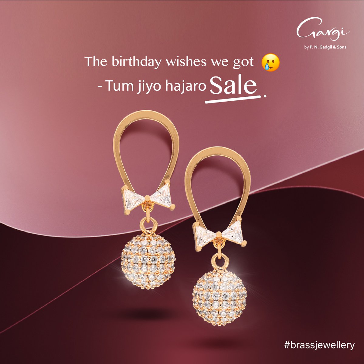 Grateful for every birthday wish, and now, let the celebration continue with a special gift from us to you! 🎉✨ Enjoy the joy of saving with a fabulous Flat 25% off! 🎁

#GargiTurns2 #saving #birthdays #gifting #celebration #Sale #brassjewellery