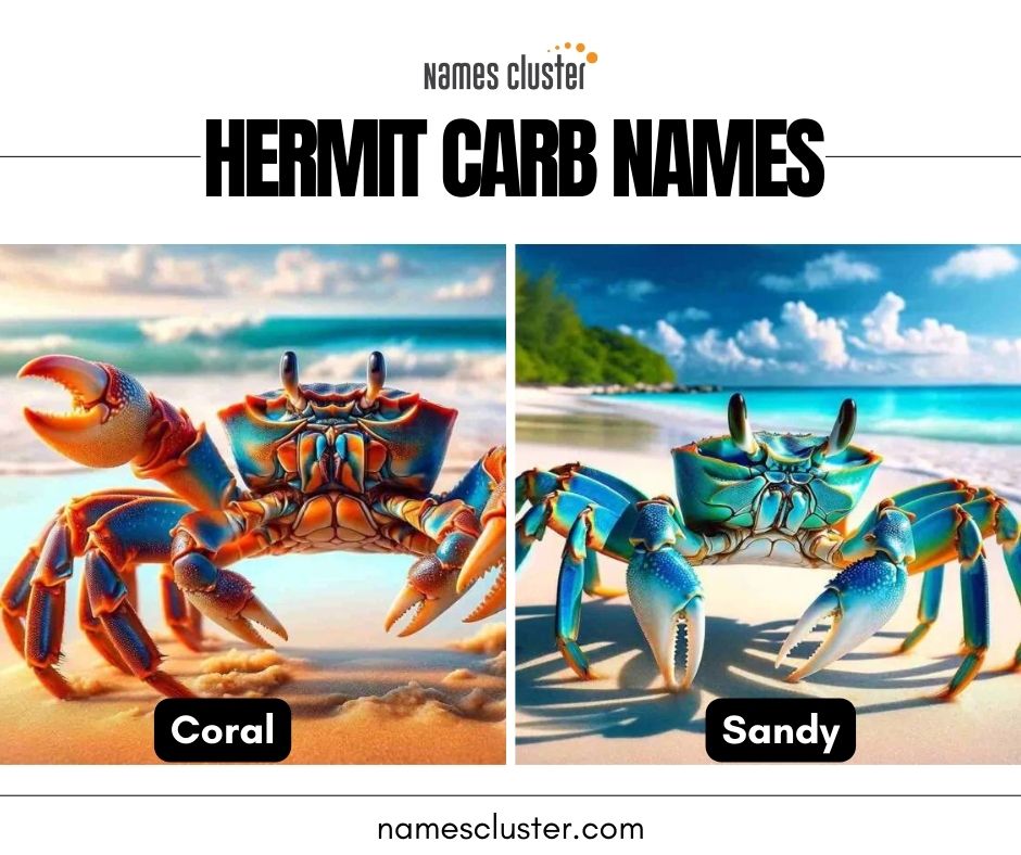 namescluster's tweet image. Hermit Carb Names | Discover the Charm of Hermit Carb Names 🐚✨ Dive into the World of Unique Shell-dwellers! #HermitCrabNames #OceanLife #NamesCluster 🌊 

namescluster.com 🦀