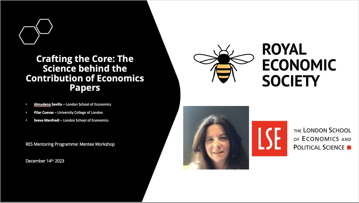 Junior researchers get limited feedback on identifying research gaps in literature debates and showing a paper's contribution. At <a href="/RoyalEconSoc/">Royal Economic Society</a> I presented a systematic approach with self-feedback tools. Thanks all attendees for the positive comments! <a href="/pilarcuevasruiz/">Pilar Cuevas-Ruiz</a> <a href="/svevam3/">Sveva Manfredi</a>