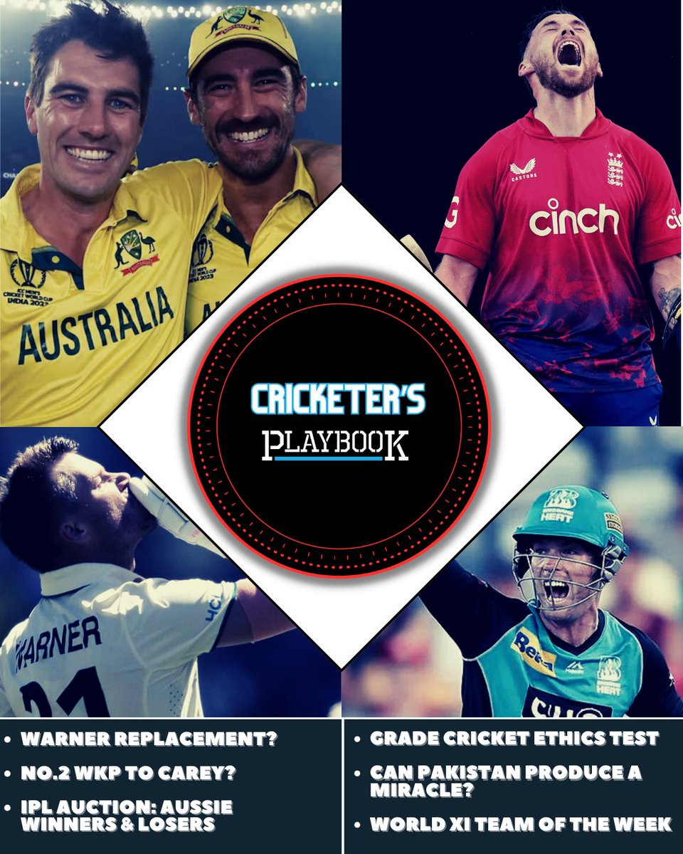 ⚠️ NEW PODCAST! ⚠️

@TimWill94, <a href="/max_smart/">Max Bryden</a> and <a href="/HandsomeHammyG/">Hammy Goodman</a> recap the best performances in international cricket to deliver the World XI Team of the Week.

Plus, debate the biggest topics in the game right now.

Listen to the Cricketer's Playbook podcast via the SCPB feed 🔊