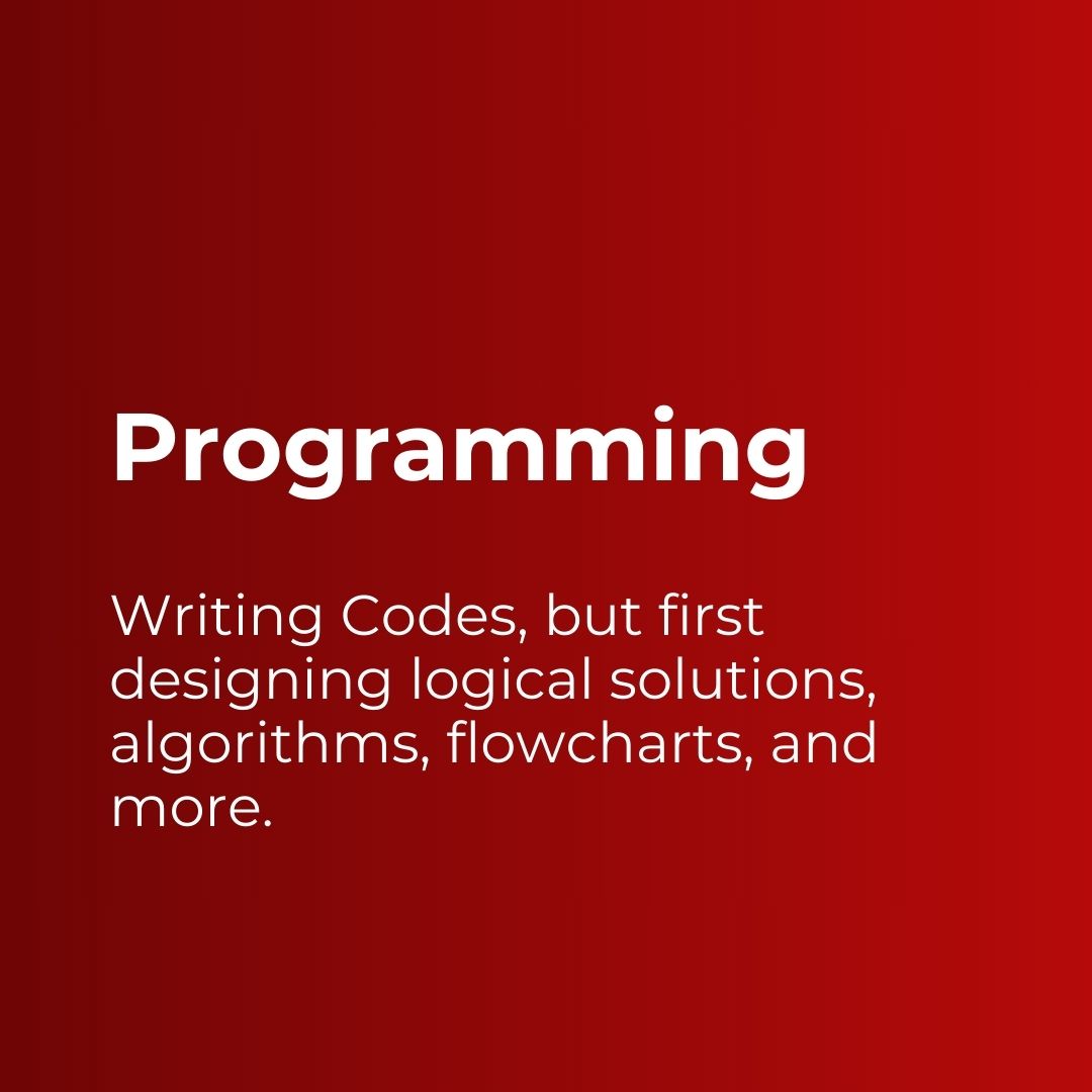 VolcanusAcademy's tweet image. Coding &amp;amp; Programming: Same or Different? 🤔

Let&apos;s break it down! 🔍

Join Volcanus!

For Registrations : volcanus.in/contact-us
Contact us : +91-9109039050
Visit us @ volcanus.in
Address : 215-216, Shagun Arcade, Vijay Nagar, Indore

#CodingVsProgramming