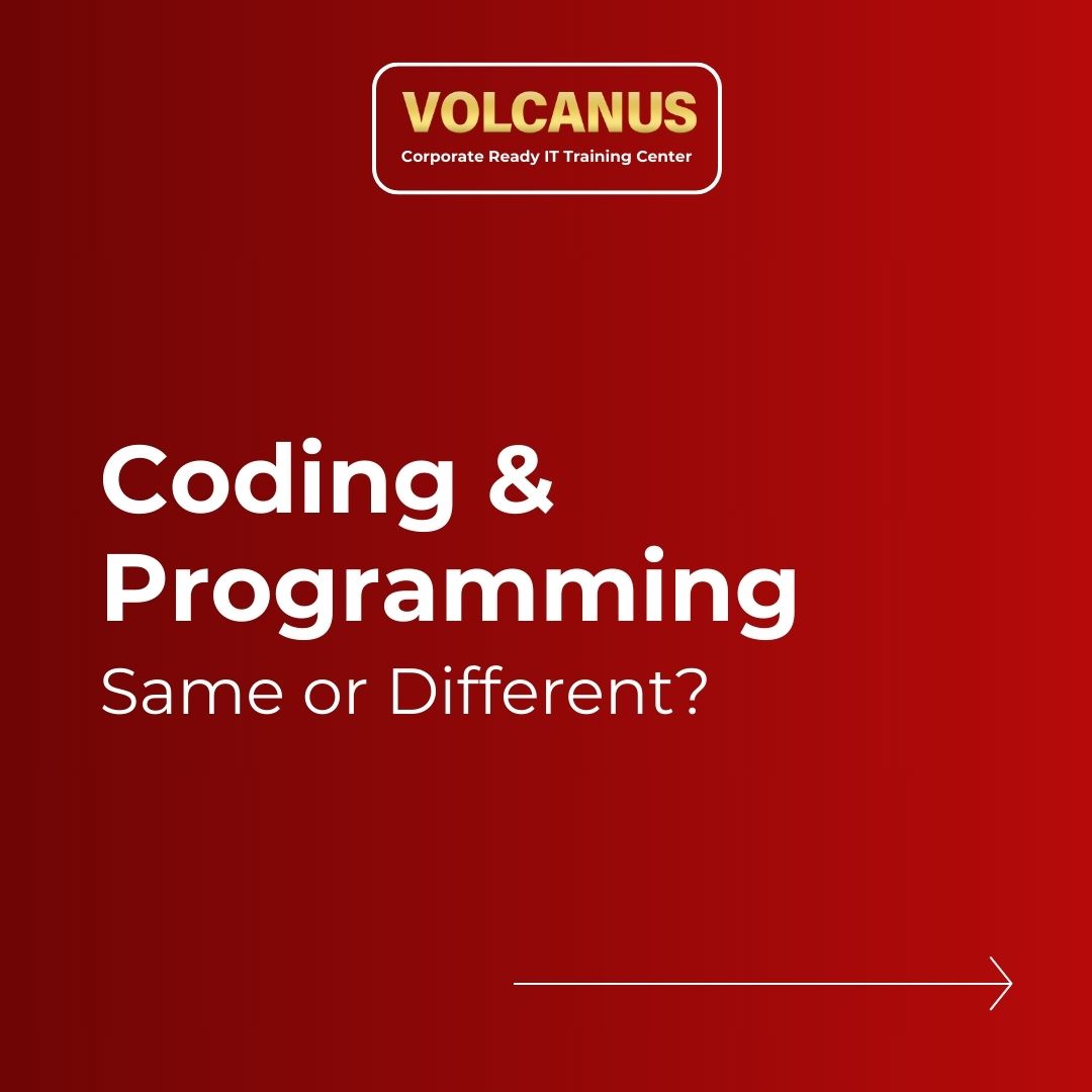 VolcanusAcademy's tweet image. Coding &amp;amp; Programming: Same or Different? 🤔

Let&apos;s break it down! 🔍

Join Volcanus!

For Registrations : volcanus.in/contact-us
Contact us : +91-9109039050
Visit us @ volcanus.in
Address : 215-216, Shagun Arcade, Vijay Nagar, Indore

#CodingVsProgramming