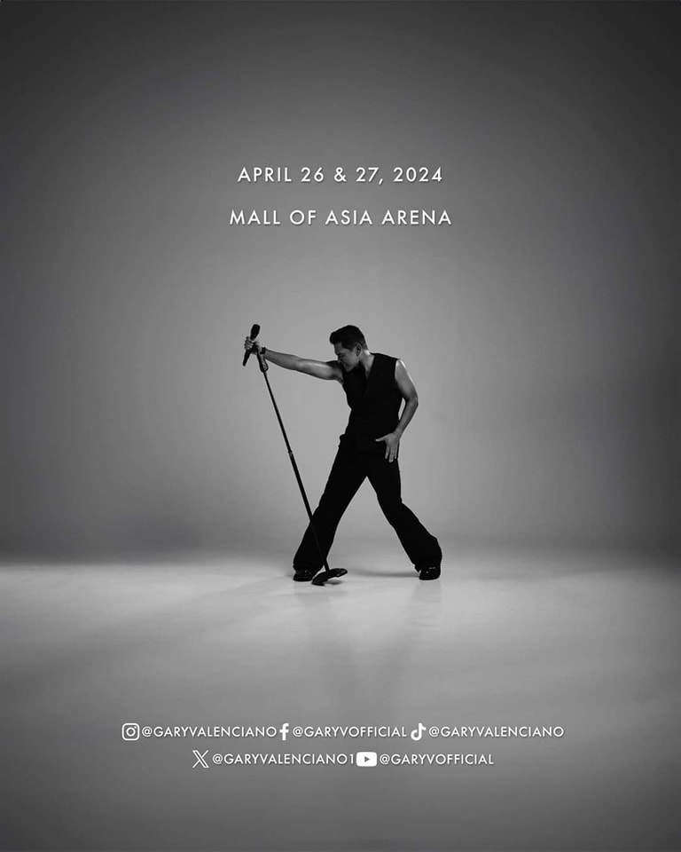 SAVE THE DATE. @GaryValenciano1 returns at the SM Mall of Asia Arena for 2 special nights.

Witness the culminating event of the one and only Mr. Pure Energy in celebration of his 40-year amazing journey.

#GaryValencianoAtMOAArena
#ChangingTheGameElevatingEntertainment