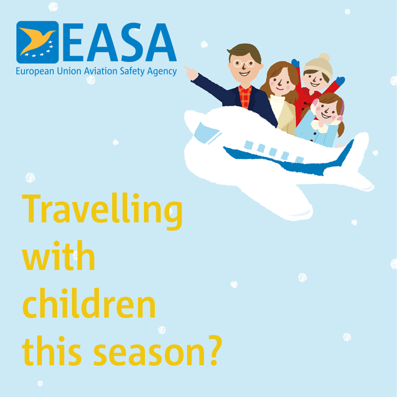 As the #holiday season approaches, many passengers are set for #travelling, including #children. #Flying with children brings a new set of considerations, both for parents and airlines. Read more on this #EASALight article✈️👉easa.europa.eu/en/light/topic…
