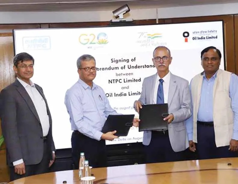 NTPC, OIL COLLABORATES IN THE FIELDS OF RENEWABLE ENERGY, DECARBONIZATION electricalindia.in/ntpc-oil-colla… #ntpc #oilindia #oilindialimited #oilindialtd #renewable #renewables #renewablepower #renewableenergy #decarbonization #greenhydrogen #geothermalpower #geothermalenergy