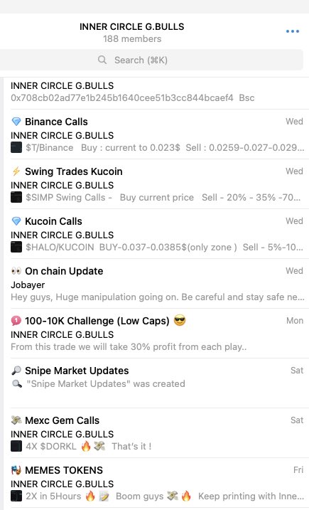 Just join this group for few days and lots of great calls to prepare us for the next bull run <a href="/RafsanCrypto/">RafsanICT</a>