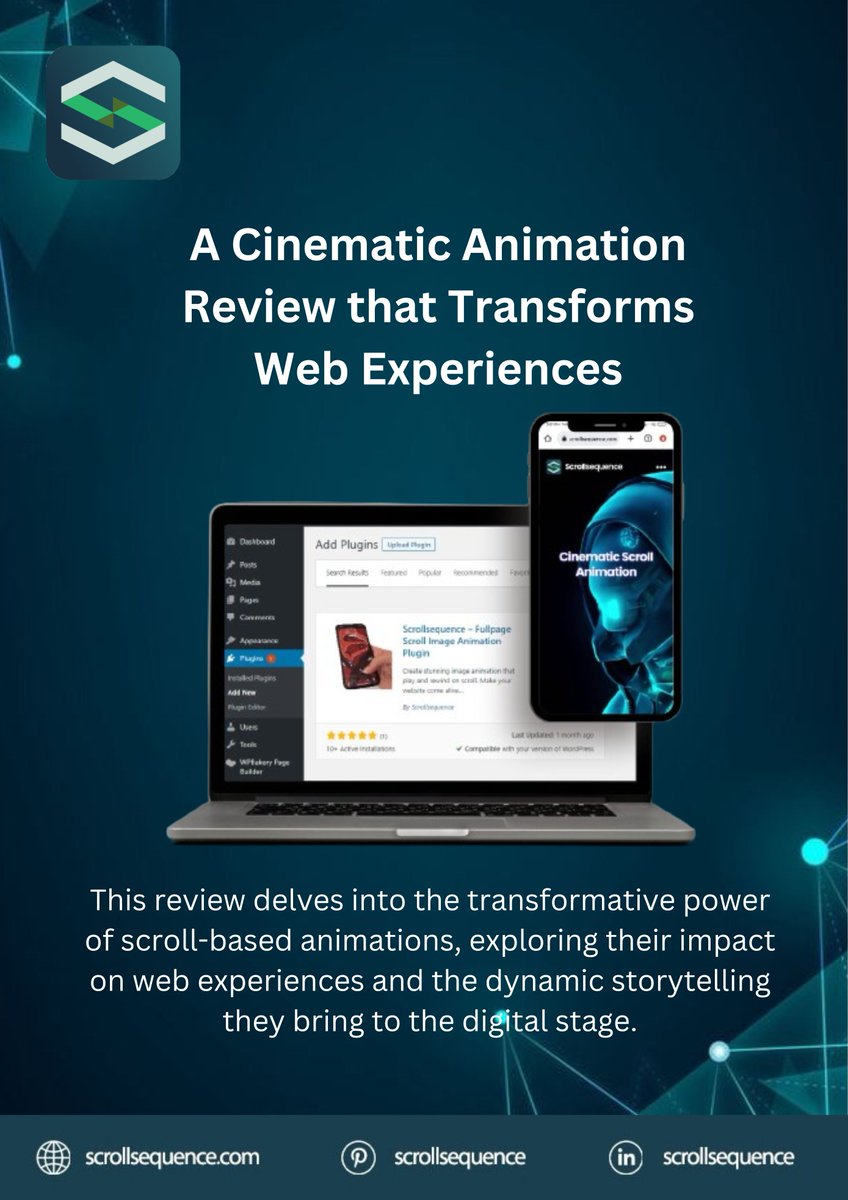 scrollsequence's tweet image. Dive into the digital enchantment of Cinematic Scroll Animation—a revolutionary approach that transforms static web pages into immersive visual journeys. Elevate your online experience with seamless storytelling . #CinematicAnimation #WebDesignMagic
scrollsequence.com