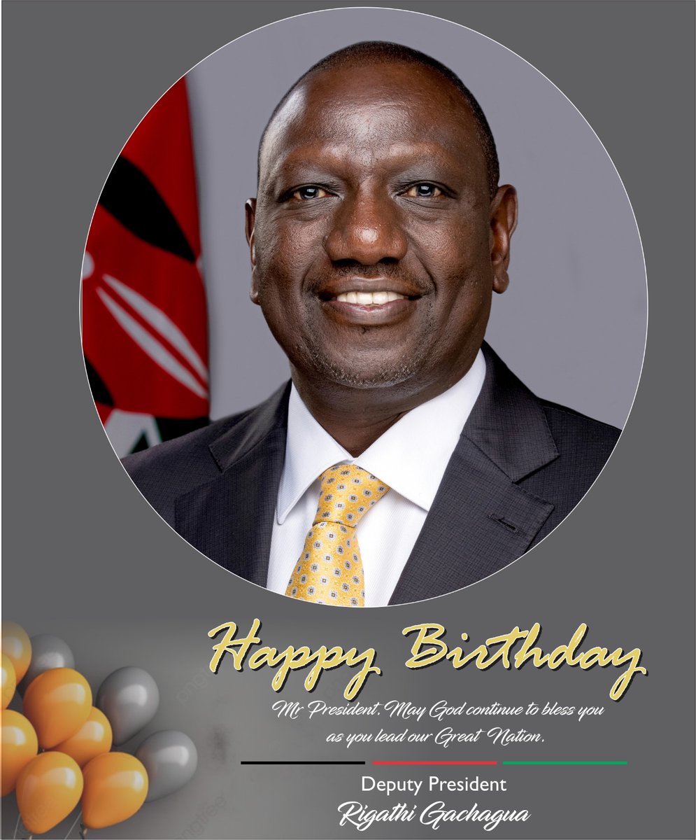 Happy Birthday, my Brother and my Friend, President @WilliamsRuto.