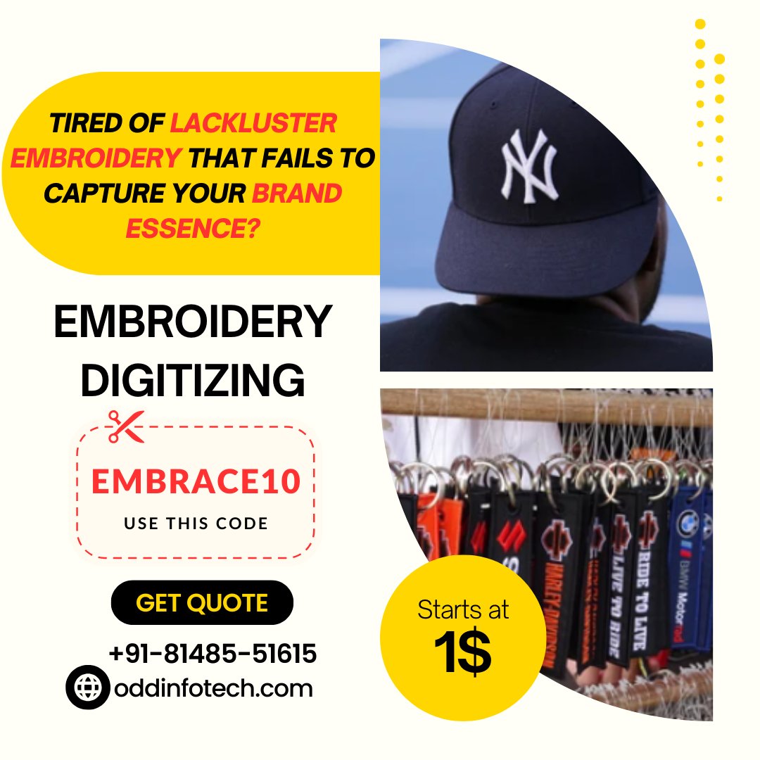 #digitizingservices #embroideredclothing #capembroidery #keychains #keychainembroideryideas #offers2023 #tshirtembroidey #BrandTransformation #smallbusinessowneruk #smallbusinesssupportingsmallbusiness #customized #brandedapparel #businesssuccess #custom #shirtstyle