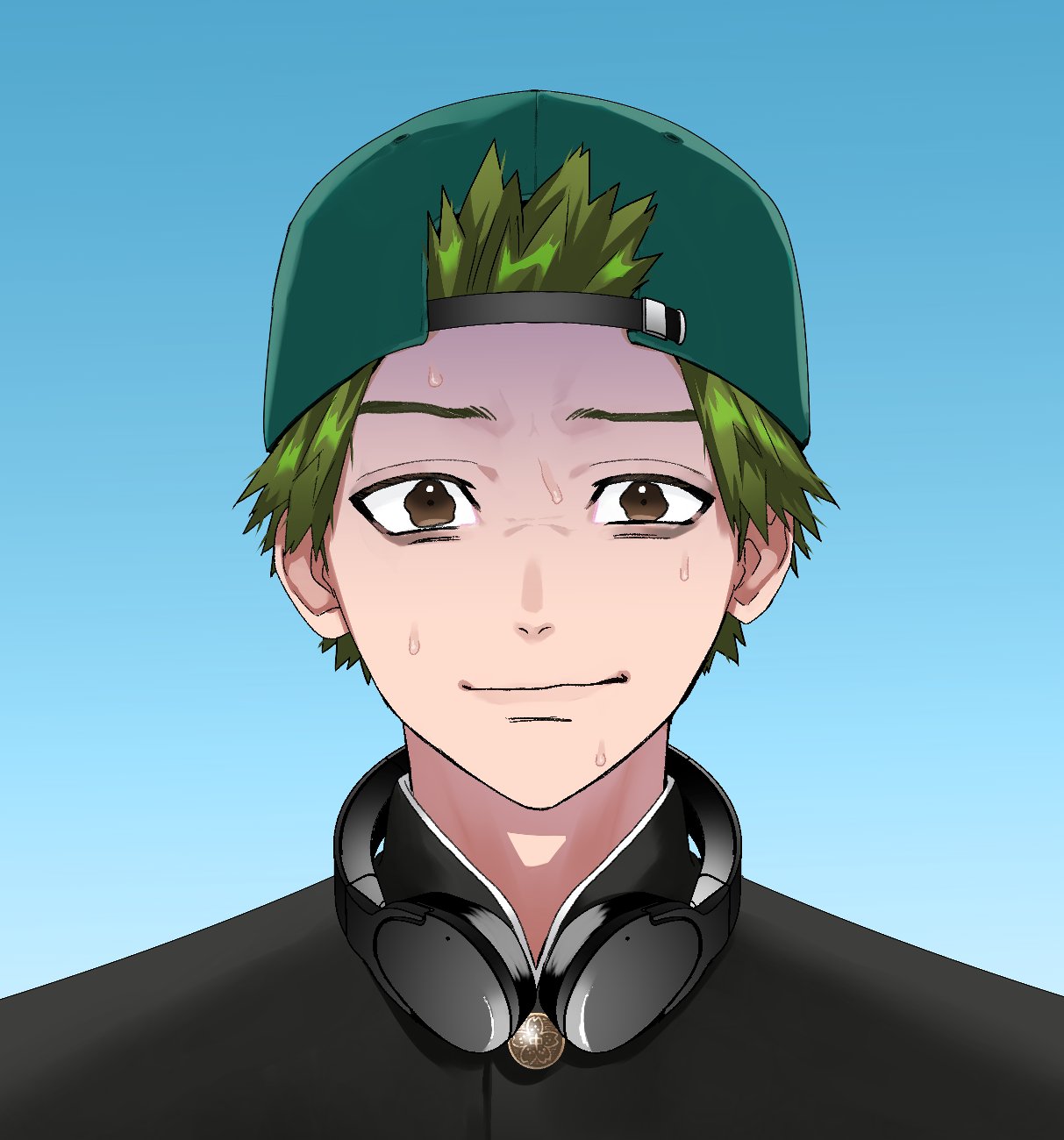 ファントムバスターズ原画 誰見てんのかな(描いてから気付く) #ファントムバスターズ