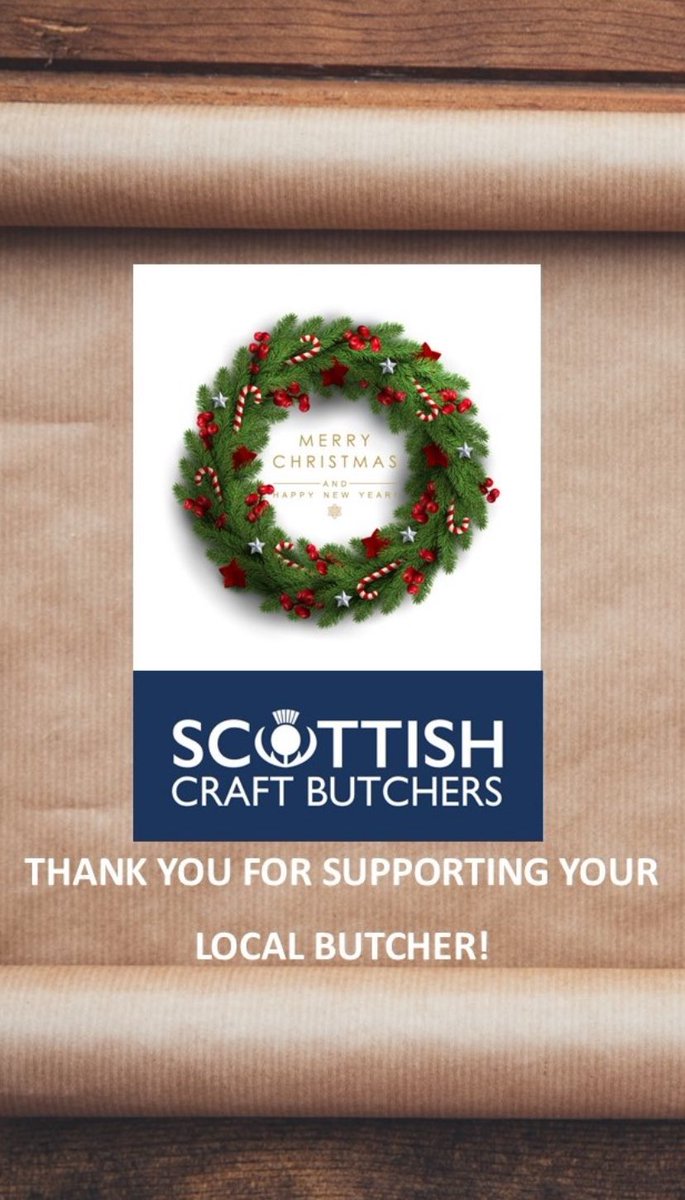 Scottish Craft Butchers members are busy preparing your festive fayre. May we thank you all for supporting your local butcher this year and wish you a Merry Christmas and a very happy and prosperous new year! #scottish #craftbutcher #christmas #newyear #family #festive #perfect