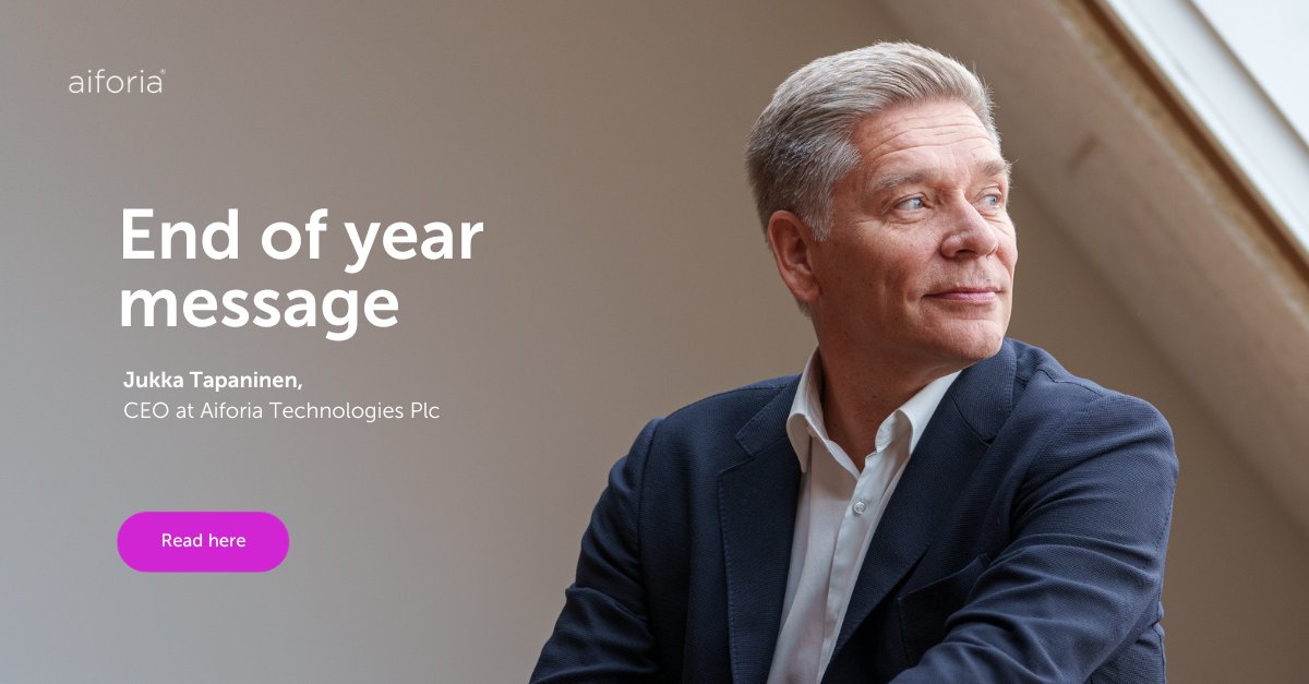 Concluding the year 2023, yet another incredible year at Aiforia Technologies Plc! Our CEO Jukka Tapaninen reflects on the milestones achieved this year: hubs.la/Q02dyqJk0 #aiforia #2023 #YearEndMessage #ThankYou