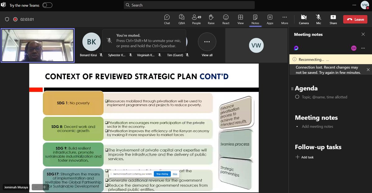 @PrivatizationKE has organised an online stakeholder validation workshop for the reviewed 2022/2027 Strategic Plan. <a href="/SafaricomPLC/">Safaricom PLC</a> <a href="/KEPSA_KENYA/">KEPSA KENYA</a> <a href="/KDC_KE/">Kenya Development Corporation</a> <a href="/NSE_PLC/">NSE PLC</a> <a href="/KenyaRailways_/">Kenya Railways</a> <a href="/CBKKenya/">Central Bank of Kenya</a> <a href="/CMAKenya/">Capital Markets Authority Kenya</a> <a href="/KenyaGovernors/">Council of Governors</a> <a href="/JosephKoskey7/">Joseph Koskey</a> @Kiru