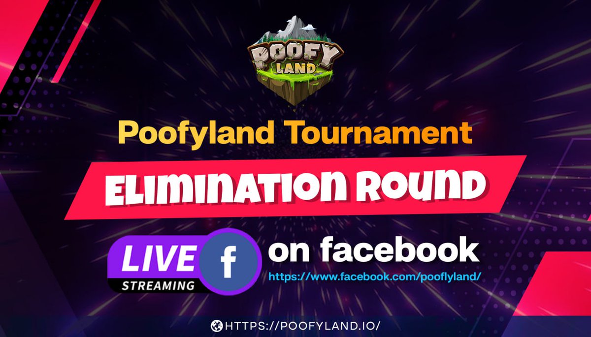🌐 Poofyland Tournament: Elimination Round Live!
🔴 Watch the Excitement Unfold!

🎉 Join us on Facebook for the live stream of the Elimination Round in the Poofyland Tournament!
facebook.com/KarishaGaming/…

 Witness intense battles, strategic gameplay, and thrilling moments.  🏆🎮