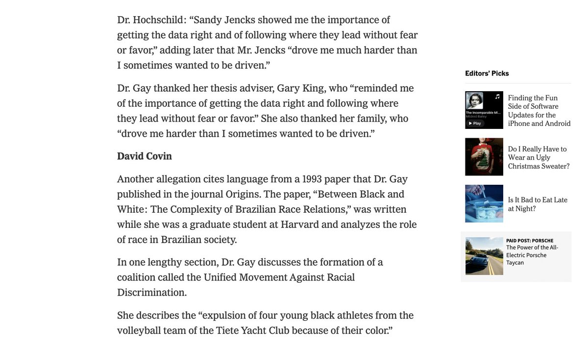 BREAKING: The New York Times has just published a bombshell article analyzing five instances of Claudine Gay's plagiarism in depth, showing exactly how she lifted passages and violated the rules. This is damning. And coming from the Left.