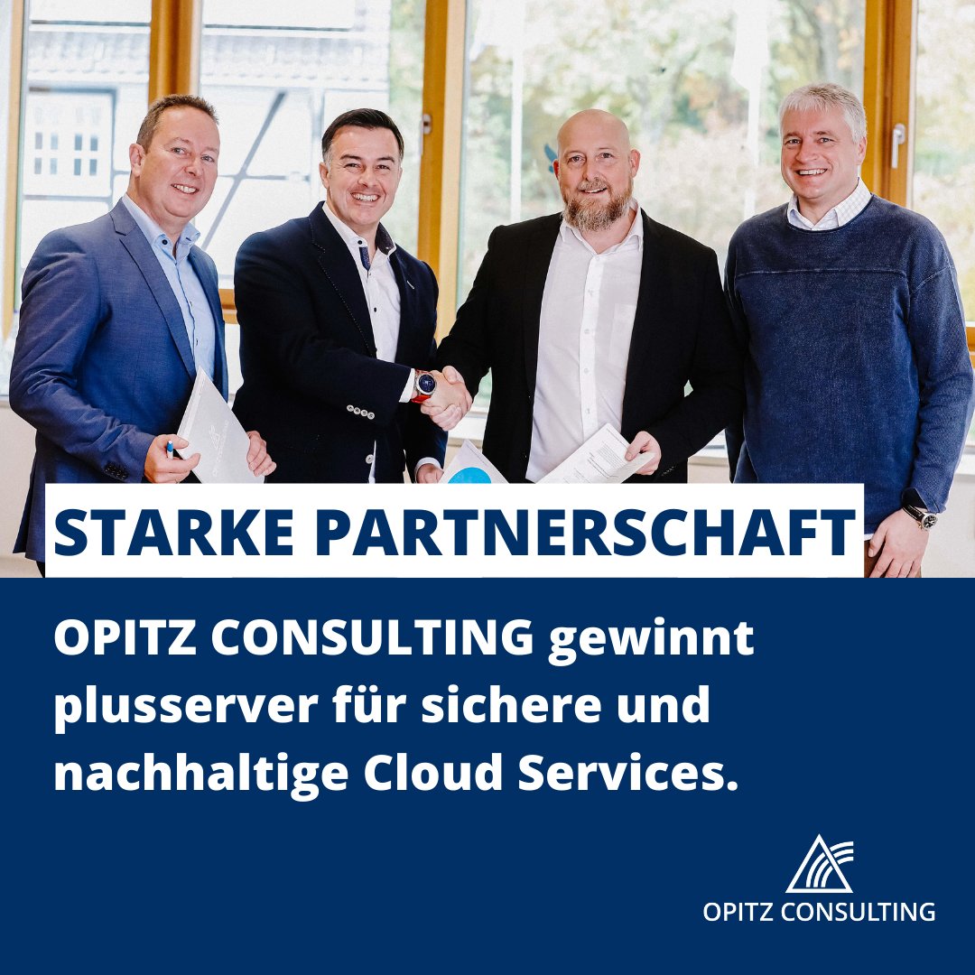 🚀 OPITZ CONSULTING und @PlusServer geben ihre Partnerschaft bekannt: Als Solution Partner erweitert OPITZ CONSULTING damit sein Portfolio um sichere und nachhaltige #Cloud Services. ➡️ Alle Infos zur Partnerschaft gibt es hier: opitz-consulting.com/kompetenz/part…