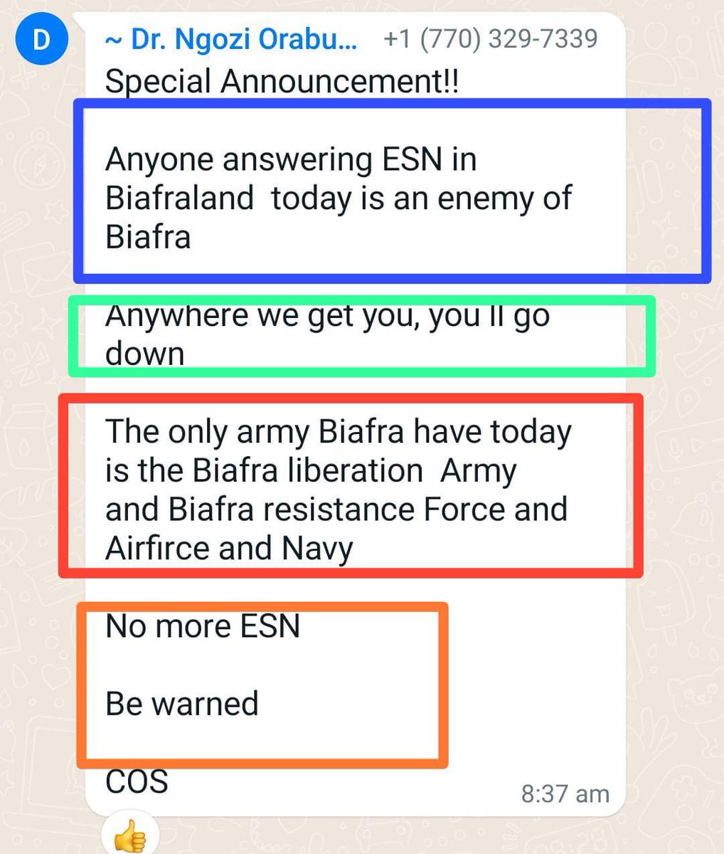 I never wanted to talk about this or mention this Orabueze woman. But because I know what she is trying to do, I will write about it. ESN is powerful. They have an ideology. They are determined. Not even the government can remove them. Then why is this woman threatening…