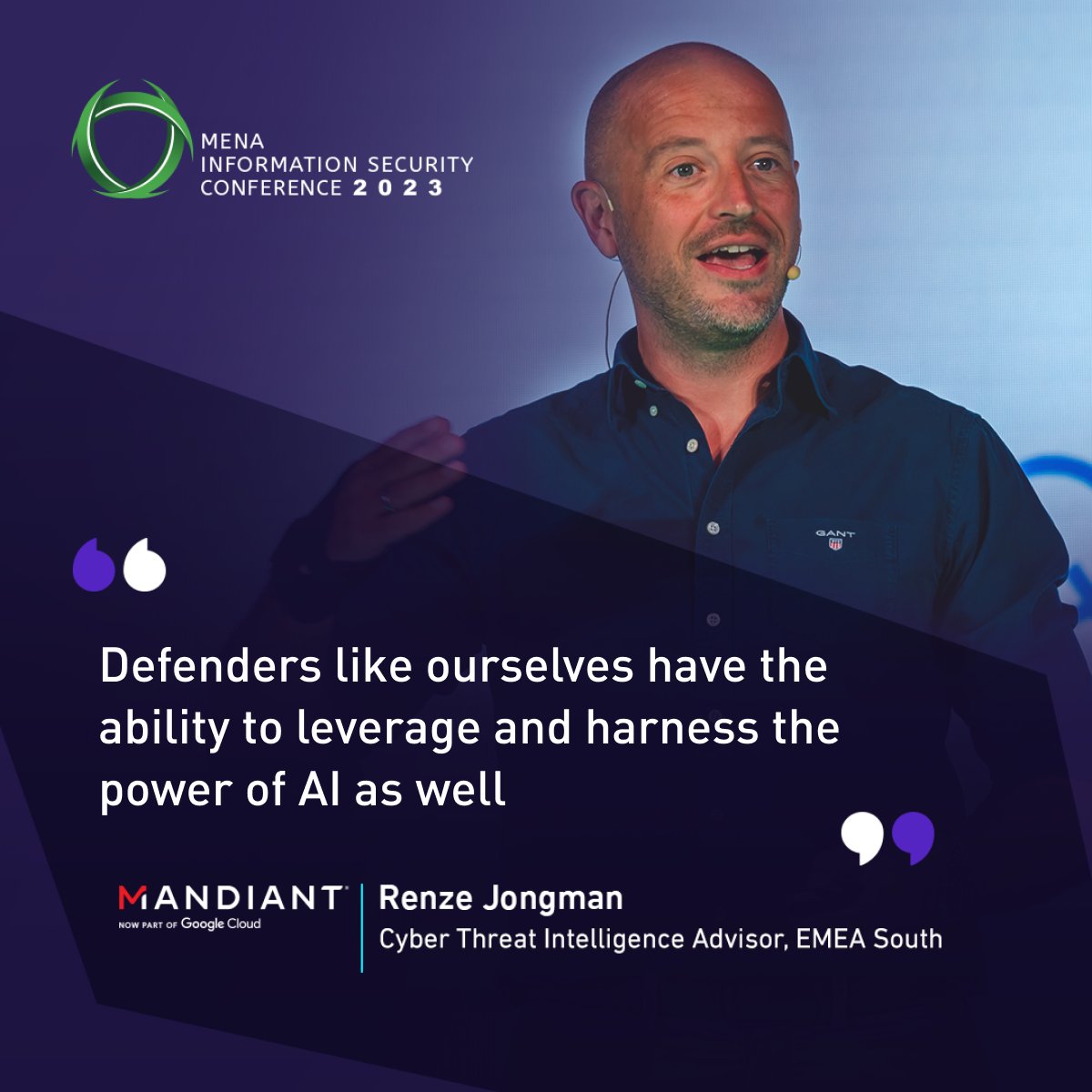 Renze Jongman discusses AI-driven threat landscape, where threat actors use AI in social engineering attacks.
See how organizations combat malicious language models and boost cybersecurity: 

bit.ly/3TzXQty

#Mandiant #ThreatDefense #Virtuport #SocialEngineering #AI