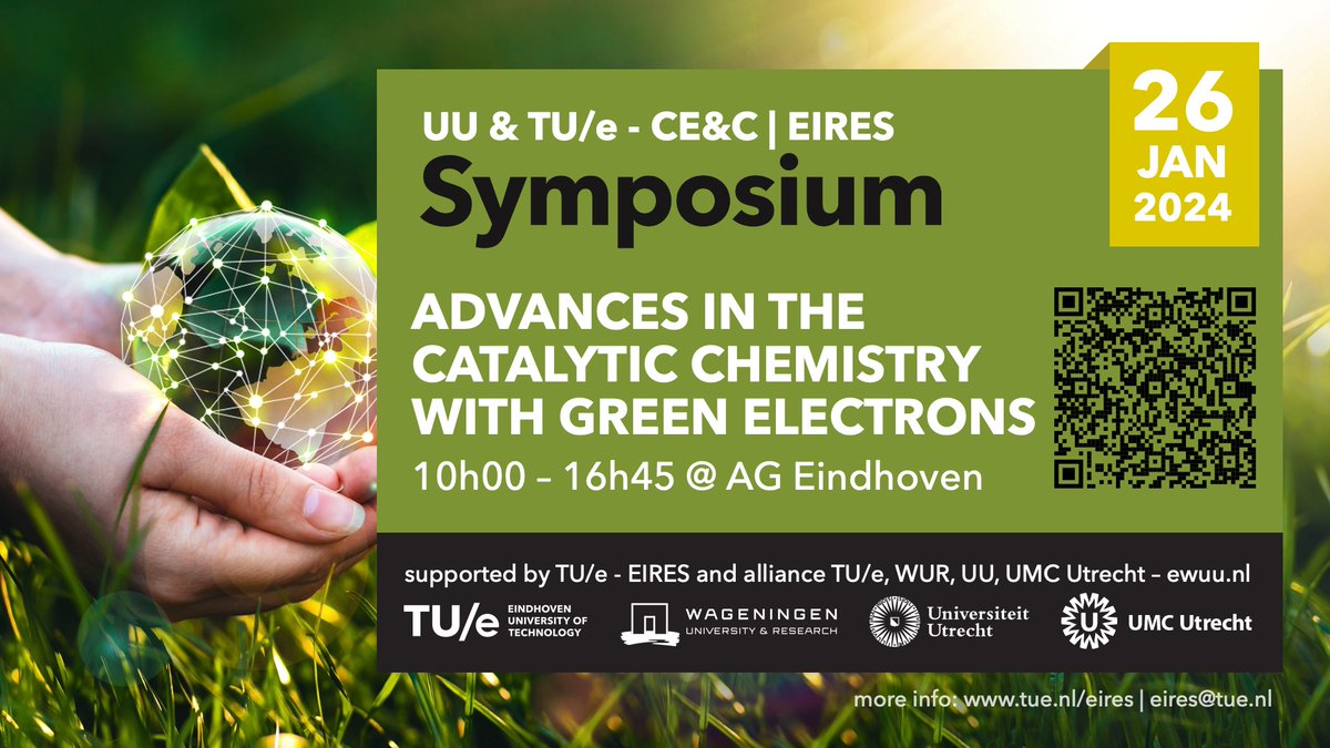 Do not miss out to join this symposium, organized by UU (Bert Weckhuysen, Ward van der Stam) & TU/e (@MartaCFigueired). Full program, all about the speakers & register ⬇️ tue.nl/en/our-univers… 🌲Happy holidays in the meantime🌲 looking forward seeing you 26th January 2024.